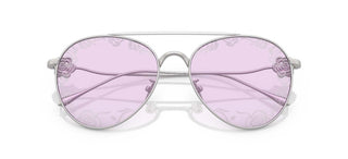 Giorgio Armani Ar  6167 Women Silver Pilot Sunglasses