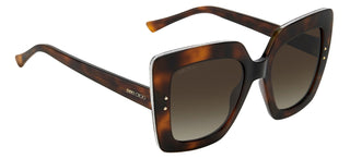 Jimmy Choo AURI/G/S women Havana Squared Sunglasses
