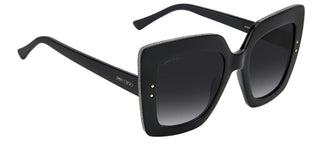 Jimmy Choo AURI/G/S women Black Squared Sunglasses