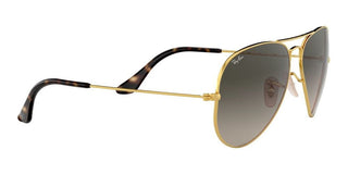 Ray-Ban AVIATOR HAVANA COLLECTION RB 3025 unisex Gold Visor Sunglasses