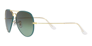Ray-Ban AVIATOR LARGE METAL RB 3025JM unisex Green Pilot Sunglasses