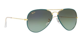 Ray-Ban AVIATOR LARGE METAL RB 3025JM unisex Green Pilot Sunglasses