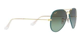 Ray-Ban AVIATOR LARGE METAL RB 3025JM unisex Green Pilot Sunglasses