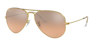 Ray-Ban AVIATOR LARGE METAL RB 3025 unisex Gold Pilot Sunglasses