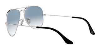 Ray-Ban AVIATOR LARGE METAL RB 3025 unisex Silver Pilot Sunglasses