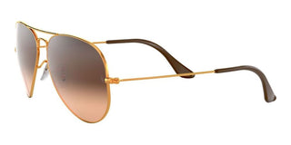 Ray-Ban AVIATOR LARGE METAL RB 3025 unisex Rose gold Pilot Sunglasses