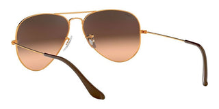 Ray-Ban AVIATOR LARGE METAL RB 3025 unisex Rose gold Pilot Sunglasses