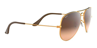 Ray-Ban AVIATOR LARGE METAL RB 3025 unisex Rose gold Pilot Sunglasses