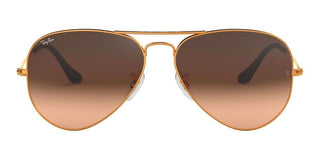 Ray-Ban AVIATOR LARGE METAL RB 3025 unisex Rose gold Pilot Sunglasses
