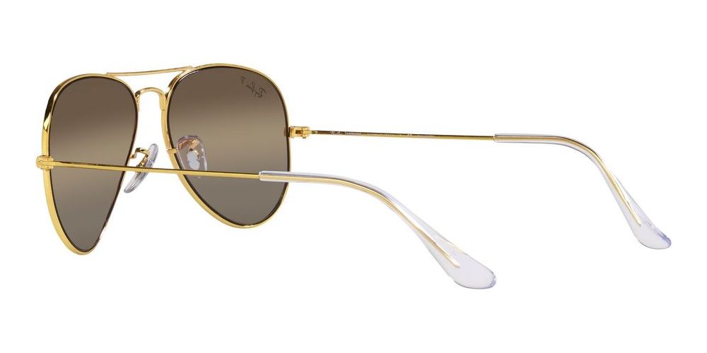 Ray-Ban AVIATOR LARGE METAL RB 3025 CHROMANCE unisex Gold  display picture 3