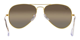 Ray-Ban AVIATOR LARGE METAL RB 3025 CHROMANCE unisex Gold Pilot Sunglasses