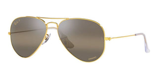 Ray-Ban AVIATOR LARGE METAL RB 3025 CHROMANCE unisex Gold Pilot Sunglasses