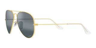 Ray-Ban AVIATOR LARGE METAL RB 3025 CHROMANCE unisex Gold Pilot Sunglasses