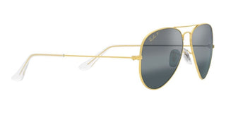 Ray-Ban AVIATOR LARGE METAL RB 3025 CHROMANCE unisex Gold Pilot Sunglasses