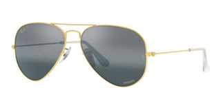 Ray-Ban AVIATOR LARGE METAL RB 3025 CHROMANCE unisex Gold Pilot Sunglasses