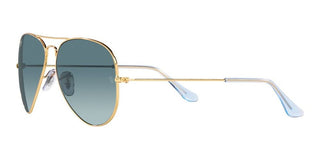 Ray-Ban AVIATOR LARGE METAL RB 3025 GRADIENT unisex Gold Pilot Sunglasses