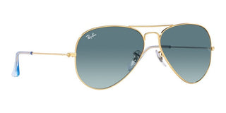 Ray-Ban AVIATOR LARGE METAL RB 3025 GRADIENT unisex Gold Pilot Sunglasses