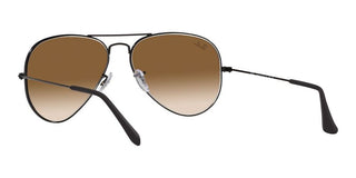 Ray-Ban AVIATOR LARGE METAL RB 3025 GRADIENT unisex Black Pilot Sunglasses