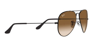 Ray-Ban AVIATOR LARGE METAL RB 3025 GRADIENT unisex Black Pilot Sunglasses