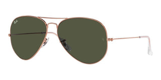Ray-Ban AVIATOR LARGE METAL RB 3025 ROSE GOLD unisex Rose gold Pilot Sunglasses