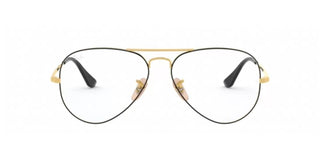 Ray-Ban AVIATOR LARGE METAL RX 6489 unisex Black Pilot Eyeglasses
