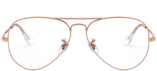 Ray-Ban AVIATOR LARGE METAL RX 6489 unisex Rose gold Pilot Eyeglasses