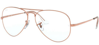 Ray-Ban AVIATOR LARGE METAL RX 6489 unisex Rose gold Pilot Eyeglasses