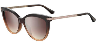 Jimmy Choo AXELLE/G/S women Brown Cat Eye Sunglasses