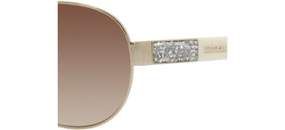 Jimmy Choo BABA/S women Gold Pilot Sunglasses
