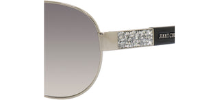Jimmy Choo BABA/S women Silver Pilot Sunglasses