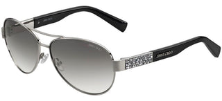 Jimmy Choo BABA/S women Silver Pilot Sunglasses