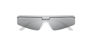 Balenciaga BB0003S unisex White Shield Sunglasses
