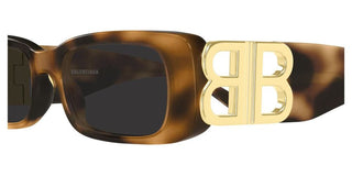 Balenciaga BB0096S women Havana Squared Sunglasses