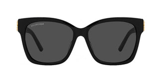 Balenciaga Bb0102sa Women Black Geometric Sunglasses