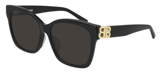 Balenciaga Bb0102sa Women Black Geometric Sunglasses