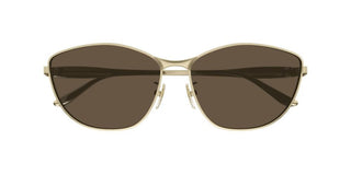 Balenciaga Bb0358s Women Gold Squared Sunglasses
