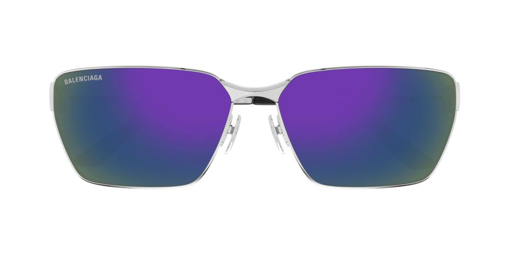 Balenciaga BB0374S unisex Silver Squared Sunglasses