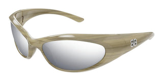 Balenciaga Bb0384sa Unisex Brown Cat Eye Sunglasses
