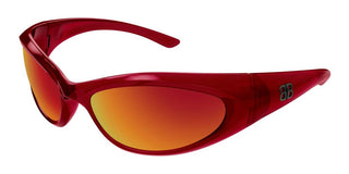 Balenciaga Bb0384sa Unisex Red Cat Eye Sunglasses