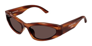 Balenciaga Bb0387s Women Havana Geometric Sunglasses