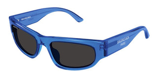 Balenciaga Bb0388s Unisex Blue Squared Sunglasses