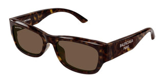 Balenciaga Bb0390sk Men Havana Squared Sunglasses
