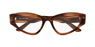 Balenciaga BB0391O women Havana Cat Eye Eyeglasses