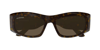 Balenciaga Bb0395s Women Havana Squared Sunglasses