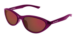 Balenciaga Bb0404sk Women Red Round Sunglasses
