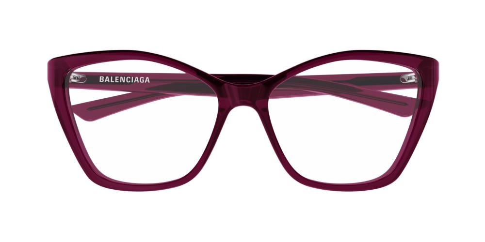 Biolet Frames Balenciaga BB0405O women Violet Butterfly Eyeglasses – Otticanet USA