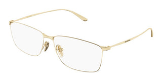 Balenciaga BB0415O men Gold Rectangle Eyeglasses