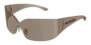 Balenciaga BB0421S unisex Brown Shield Sunglasses