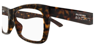 Balenciaga BB0426O men Havana Squared Eyeglasses