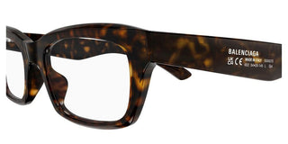 Balenciaga BB0427O men Havana Rectangle Eyeglasses